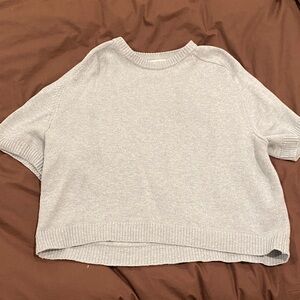 Abercrombie & Fitch Heather Gray Crop Top